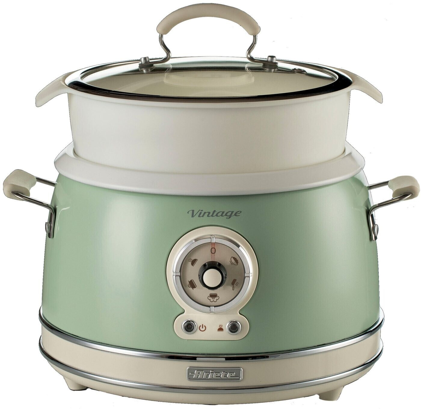 پلو پز و آرام پز آریته ایتالیا مدل Ariete Rice & Slow Cooker | ظرفیت 3.5 لیتر | رنگ سبز | طراحی کلاسیک با عملکرد دوگانه